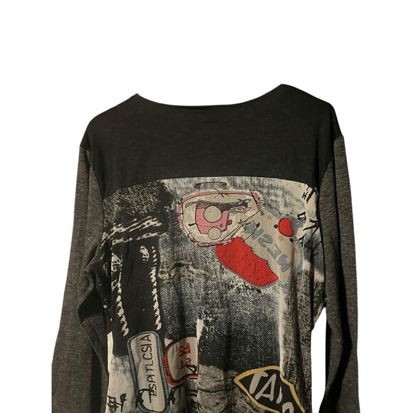 Bali Women's Black and Red tunic Top Size XXL Vintage Goth - Picture 4 of 8